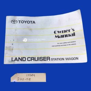 Toyota Landcruiser 2UZ-FE 1HZ 1HD-FTE owner's manual.      17269