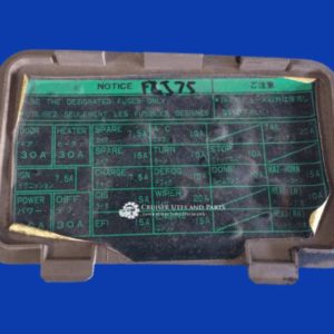 Toyota Landcruiser FZJ75  Petrol interior fuse box cover lid BEIGE